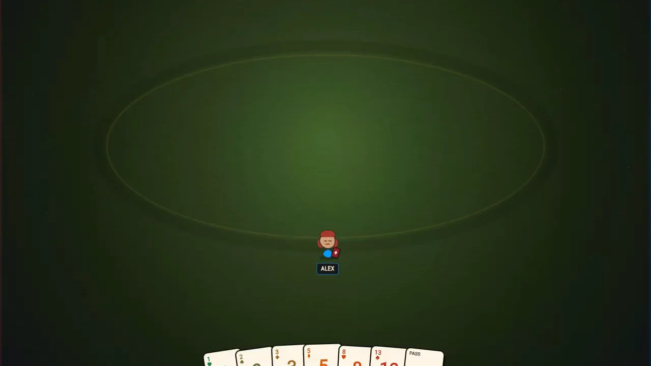 Avatar style picker open in a free online planning poker room